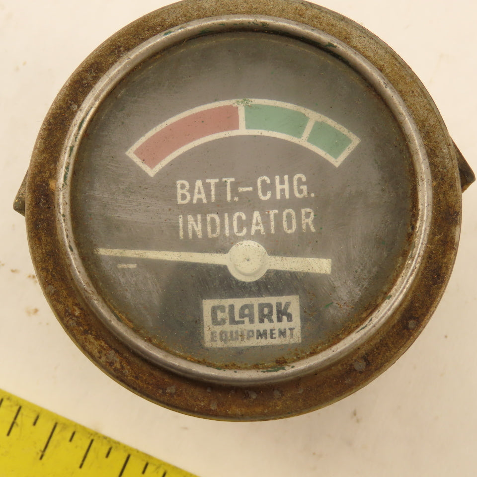 Clark Vintage Forklift Battery Charge Indicator Ammeter Ratrod