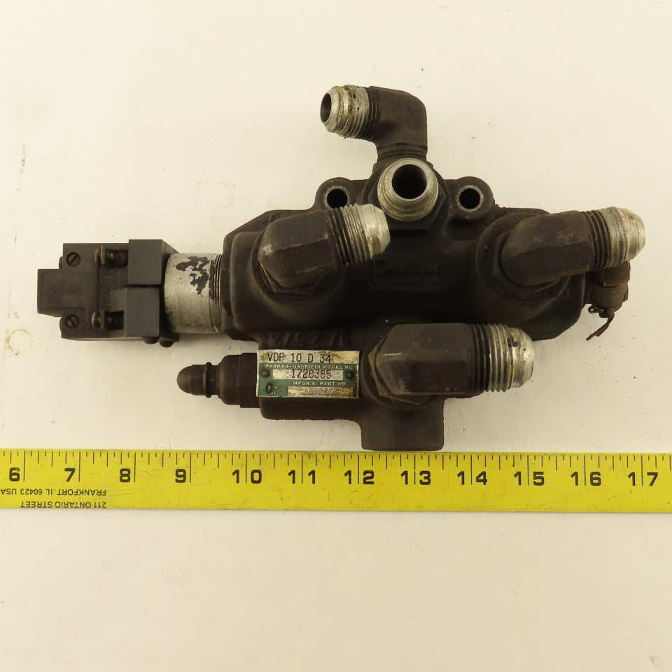 Parker VDP 10 D 34 Forklift Hydraulic Spool Valve 5 Port