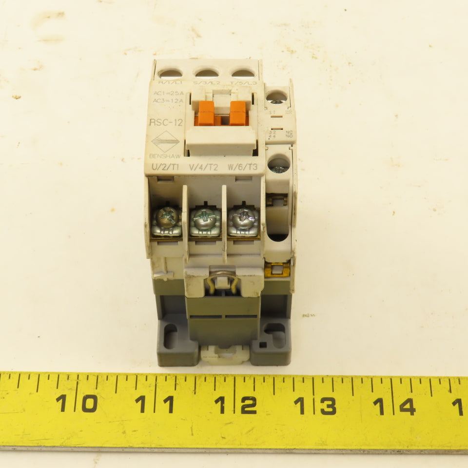 Benshaw RSC-12 Magnetic Contactor 600V 10Hp MAX 120V Coil