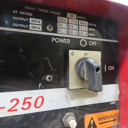 Lincoln Electric CV-250 Idealarc 208-230/460V 250A Welding Power Source 30VDC