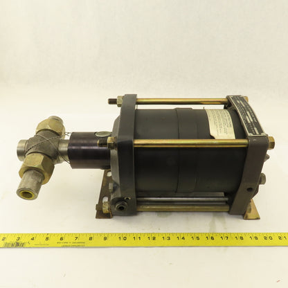 Haskel DSTV-72 72:1 Ratio Air Driven Liquid Pump 1/2" NPT 11,000 PSI Discharge