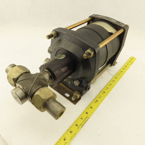 Haskel DSTV-72 72:1 Ratio Air Driven Liquid Pump 1/2" NPT 11,000 PSI Discharge
