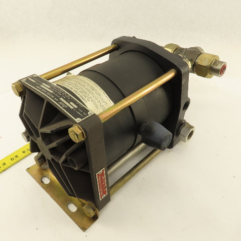 Haskel DSTV-72 72:1 Ratio Air Driven Liquid Pump 1/2" NPT 11,000 PSI Discharge