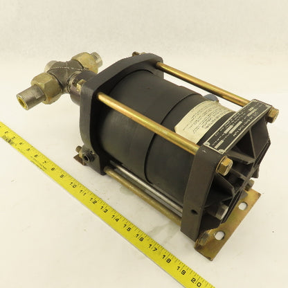 Haskel DSTV-72 72:1 Ratio Air Driven Liquid Pump 1/2" NPT 11,000 PSI Discharge