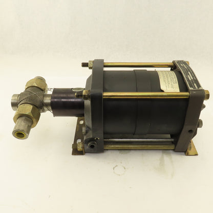 Haskel DSTV-72 72:1 Ratio Air Driven Liquid Pump 1/2" NPT 11,000 PSI Discharge