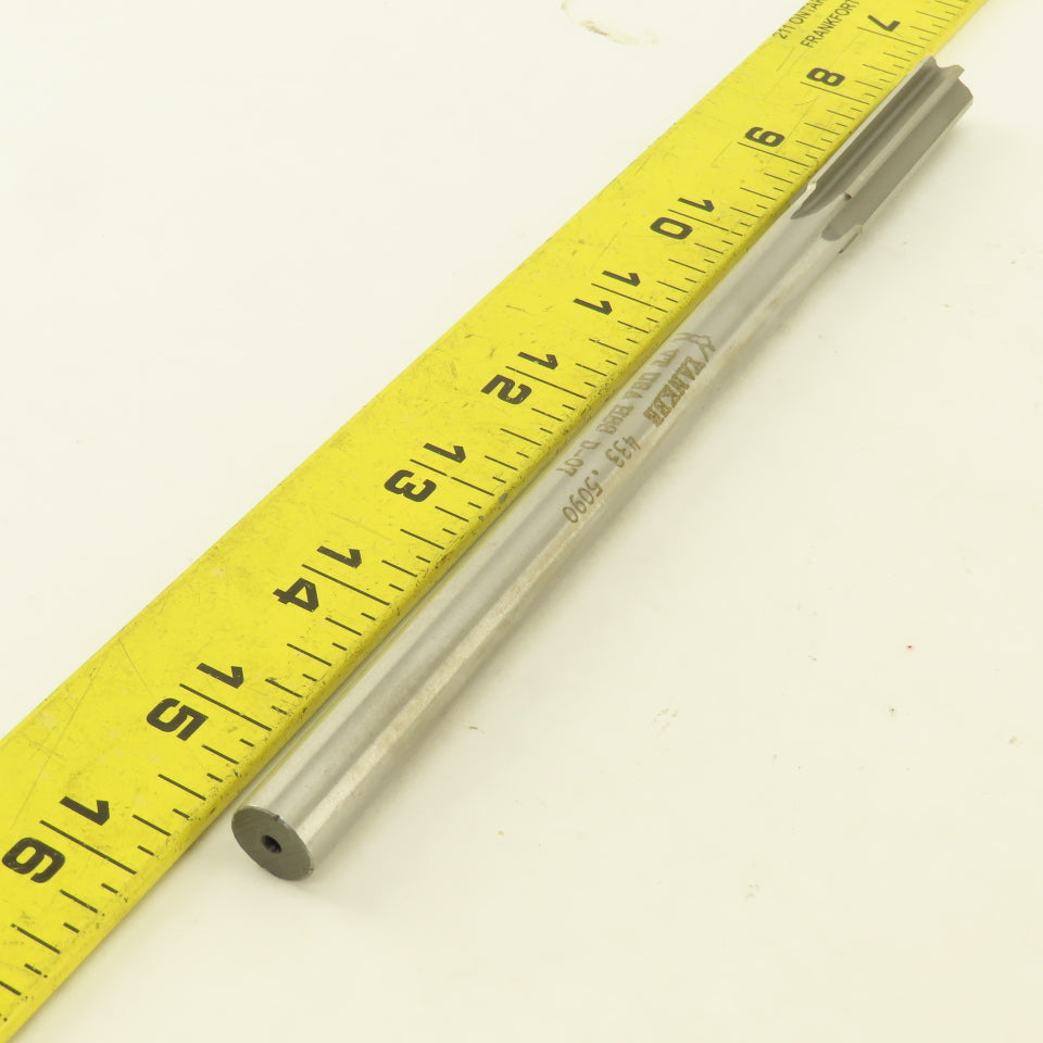 Yankee 433 0.5090 Chucking Reamer 0.5090 Straight 6 Flute HSS 8" OAL