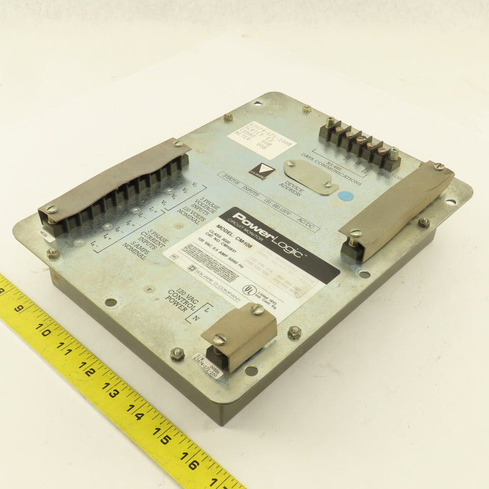 Square D CM108X1 PowerLogic Circuit Monitor 120VAC