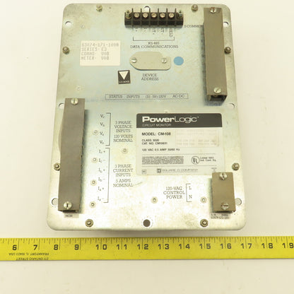 Square D CM108X1 PowerLogic Circuit Monitor 120VAC