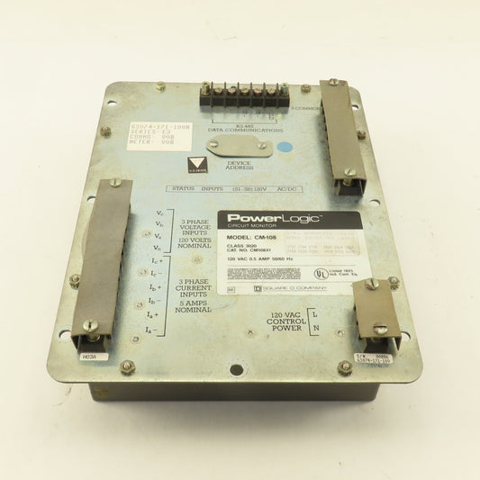 Square D CM108X1 PowerLogic Circuit Monitor 120VAC