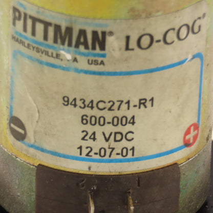 Pittman 9434C271-R1 Lo-Cog 24VDC Gear Motor