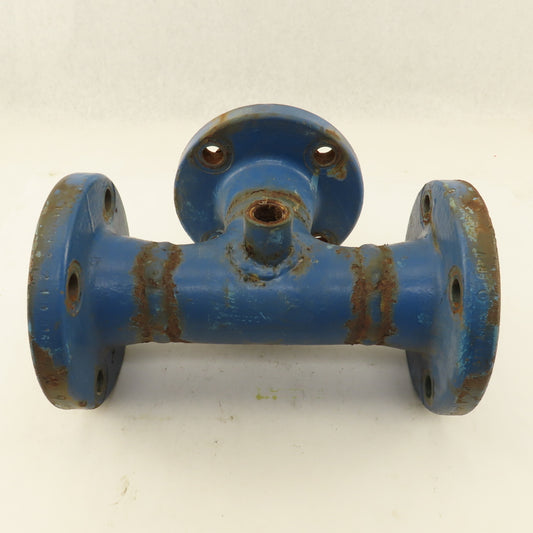 Ladish 2-1/2" Flat Face Flange Mount TEE Cast Iron Class 150