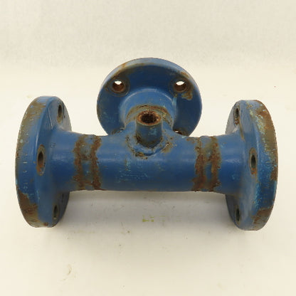 Ladish 2-1/2" Flat Face Flange Mount TEE Cast Iron Class 150