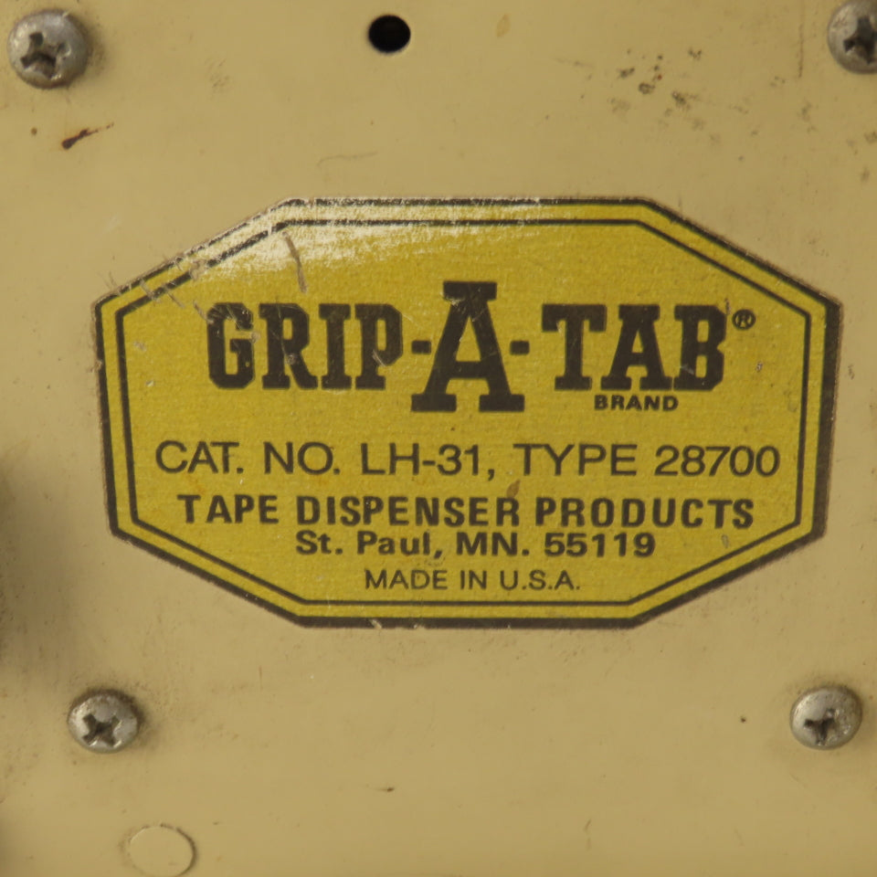 Grip A Tab LH-31 110V 1Ph Automatic Label Tape Dispenser 3" Core