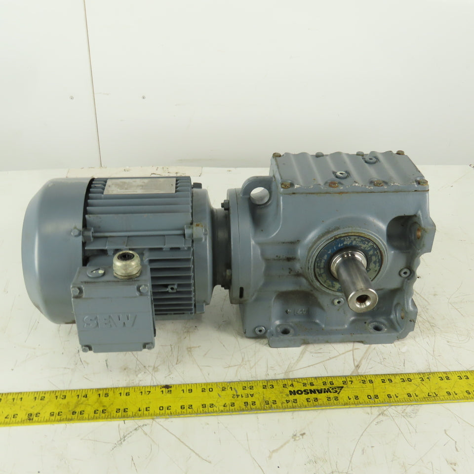 SEW USOCOME S67DT 6 17RPM Output 230/460V Gear Motor 208-230/460V