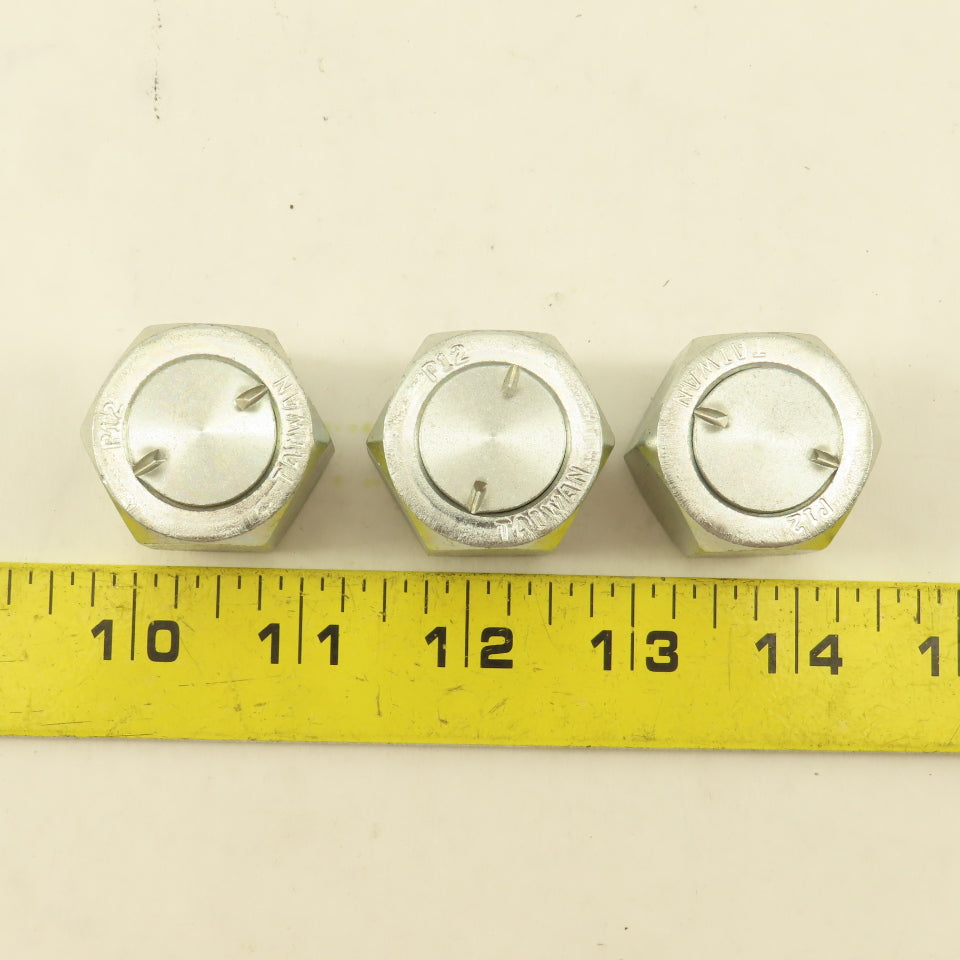 Parker Hannifin 12 FNTX-S SAE -12 JIC Flare Cap 1-1/16-12 Lot Of 3
