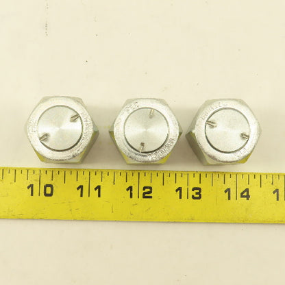 Parker Hannifin 12 FNTX-S SAE -12 JIC Flare Cap 1-1/16-12 Lot Of 3