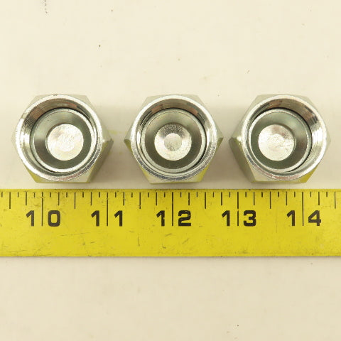 Parker Hannifin 12 FNTX-S SAE -12 JIC Flare Cap 1-1/16-12 Lot Of 3