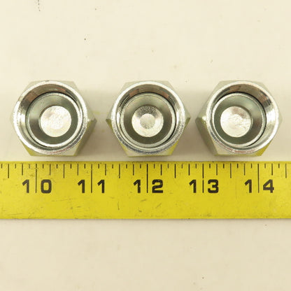 Parker Hannifin 12 FNTX-S SAE -12 JIC Flare Cap 1-1/16-12 Lot Of 3