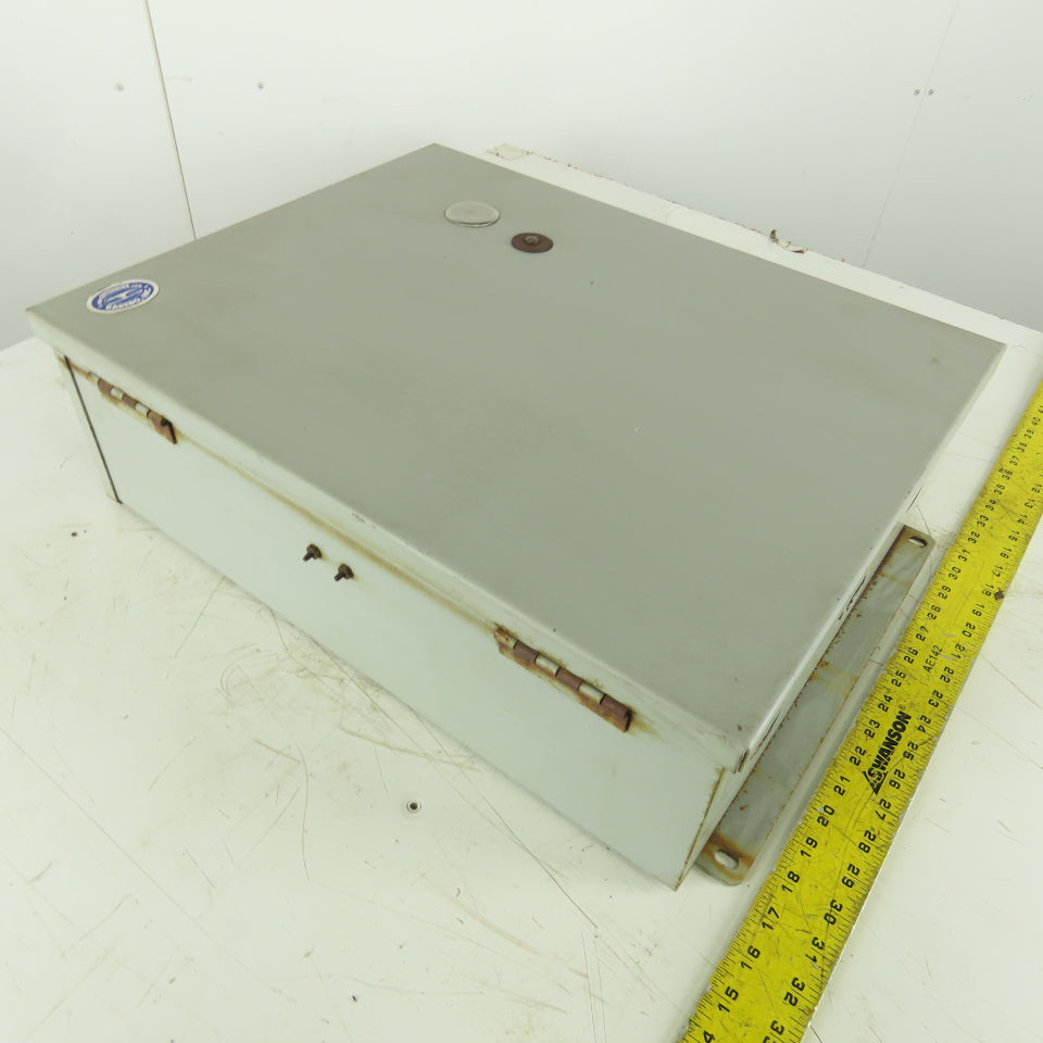 Wiegman 8106016 Wall Mount Electrical Enclosure W/Back Plate & Extras 20"x16"x6"