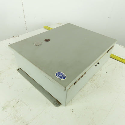 Wiegman 8106016 Wall Mount Electrical Enclosure W/Back Plate & Extras 20"x16"x6"