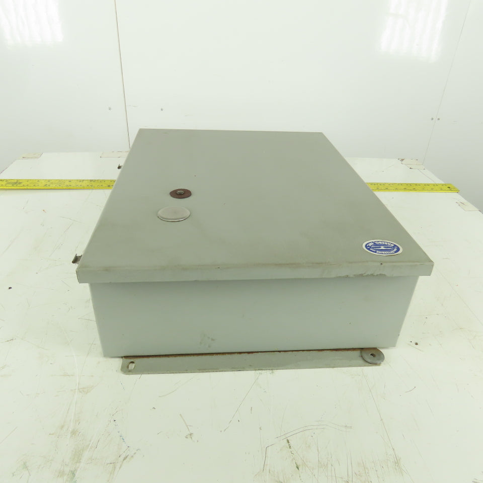 Wiegman 8106016 Wall Mount Electrical Enclosure W/Back Plate & Extras 20"x16"x6"