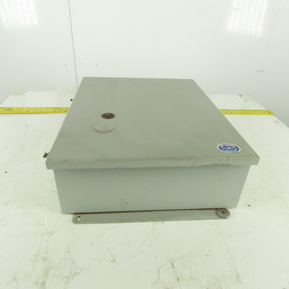 Wiegman 8106016 Wall Mount Electrical Enclosure W/Back Plate & Extras 20"x16"x6"