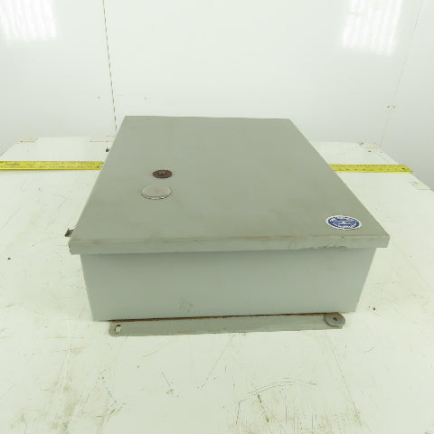 Wiegman 8106016 Wall Mount Electrical Enclosure W/Back Plate & Extras 20"x16"x6"