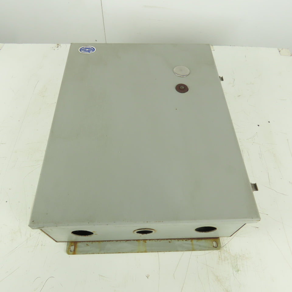 Wiegman 8106016 Wall Mount Electrical Enclosure W/Back Plate & Extras 20"x16"x6"