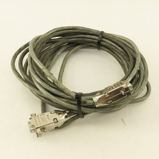 AMP Sub D Mini 9 Pin Male To Female Terminated Extension Cable 23'