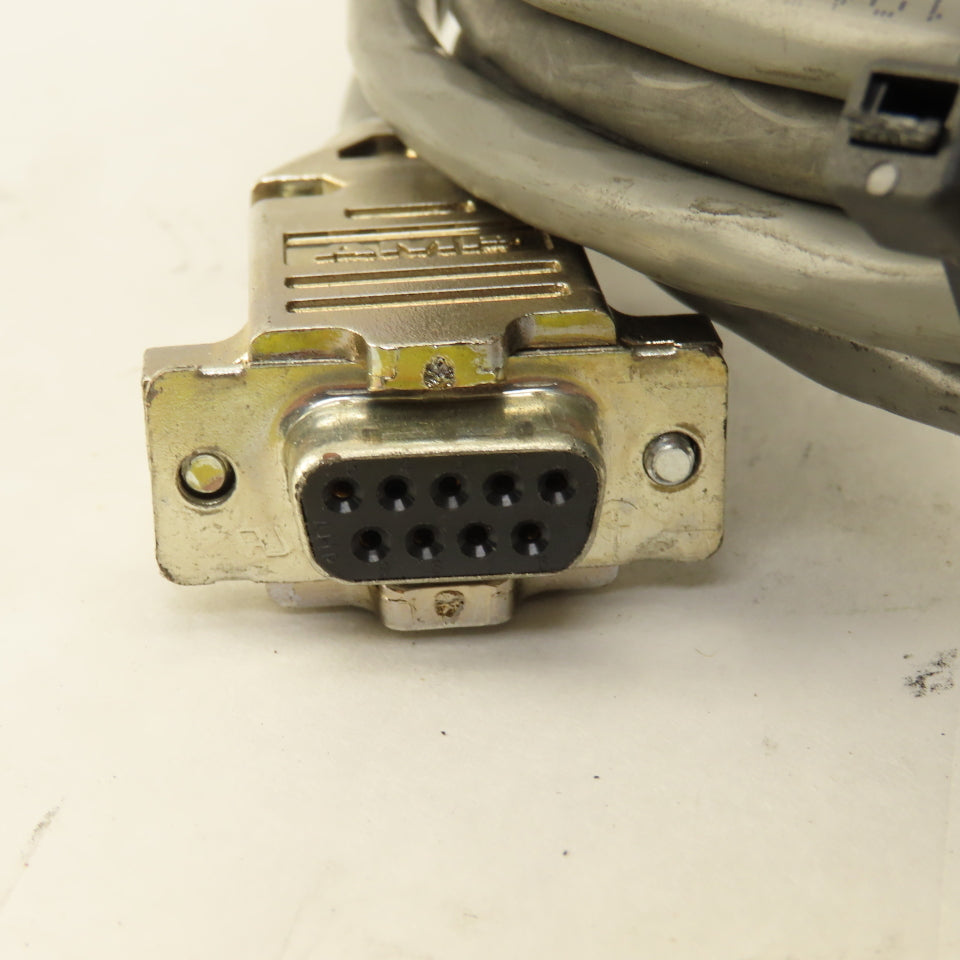 AMP Sub D Mini 9 Pin Female To Female Terminated Extension Cable 23'