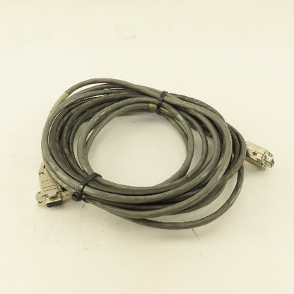 AMP Sub D Mini 9 Pin Female To Female Terminated Extension Cable 23'