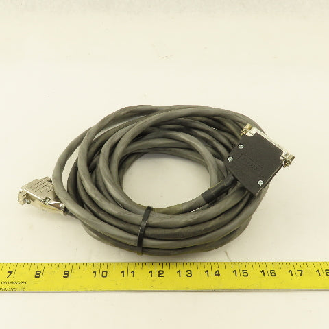 AMP Sub D 27 Pin Male To Male 15 Pin Terminated Extension Cable 22'