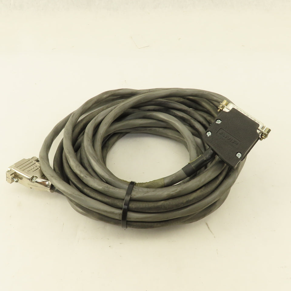 AMP Sub D 27 Pin Male To Male 15 Pin Terminated Extension Cable 22'