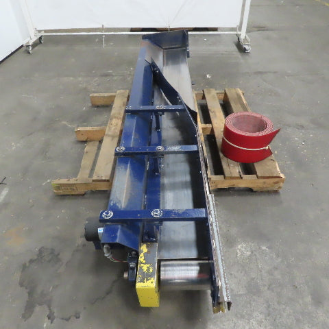 7" Wide Belt x 90" Long Slider Bed Conveyor 8FPM 115/220V Single Phase