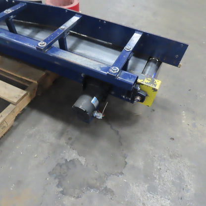 7" Wide Belt x 90" Long Slider Bed Conveyor 8FPM 115/220V Single Phase