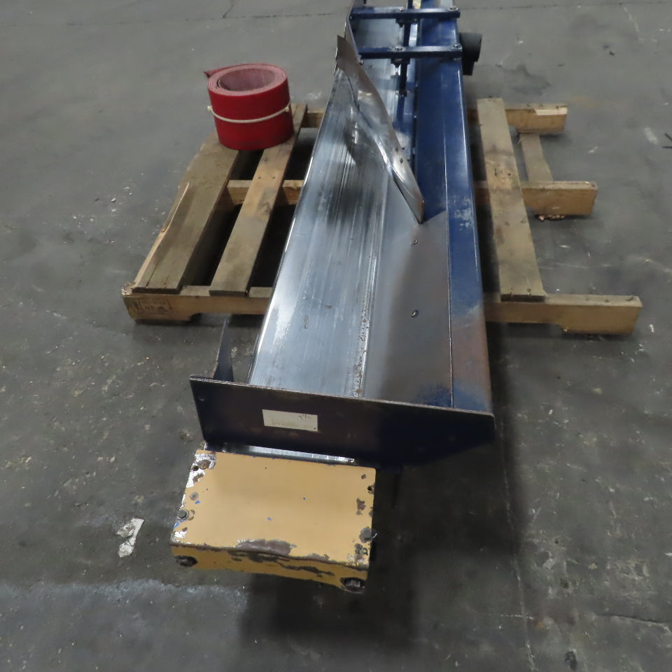 7" Wide Belt x 90" Long Slider Bed Conveyor 8FPM 115/220V Single Phase