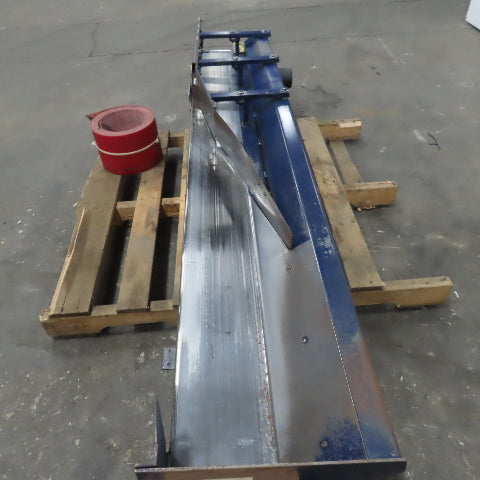 7" Wide Belt x 90" Long Slider Bed Conveyor 8FPM 115/220V Single Phase