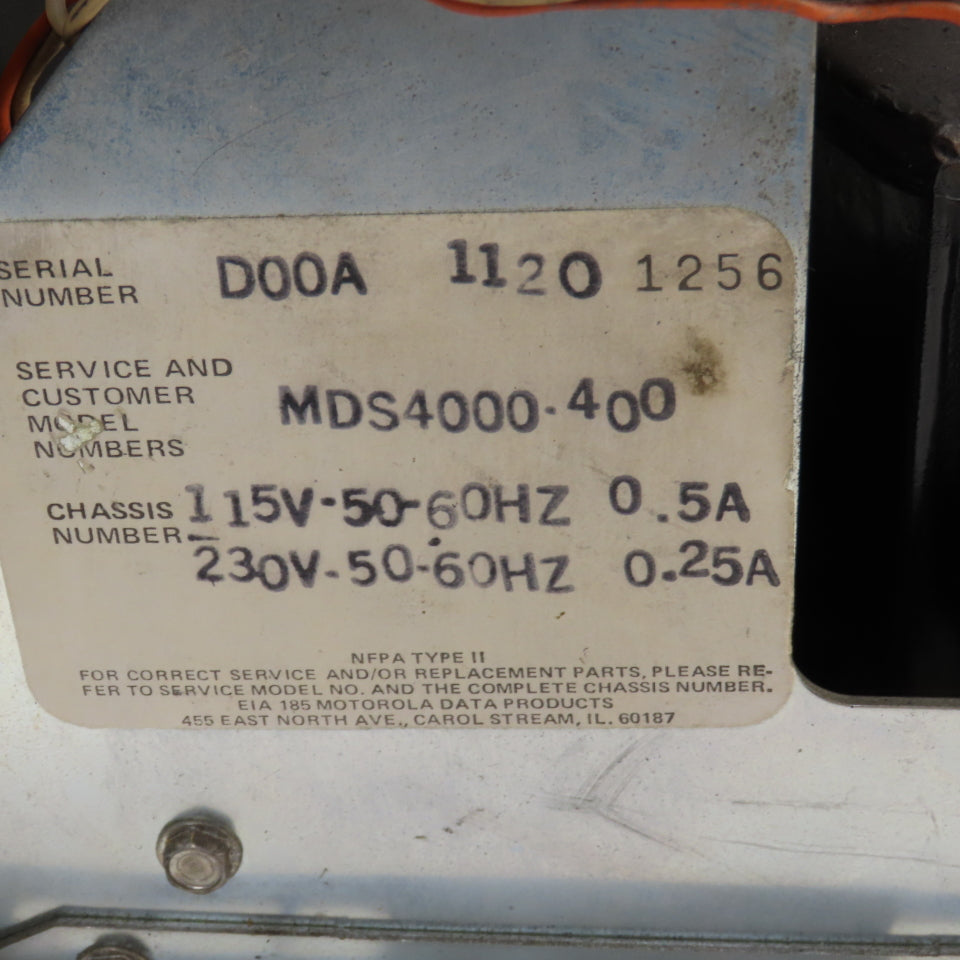 Motorola MDS4000-400 15" Operator Display Monitor Computer Screen Parts/Repair