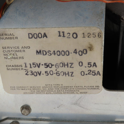 Motorola MDS4000-400 15" Operator Display Monitor Computer Screen Parts/Repair