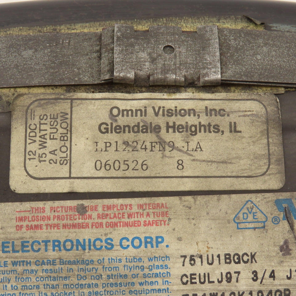 Omni Vision LP1224FN9-LA 12" Computer Monitor Operator Screen
