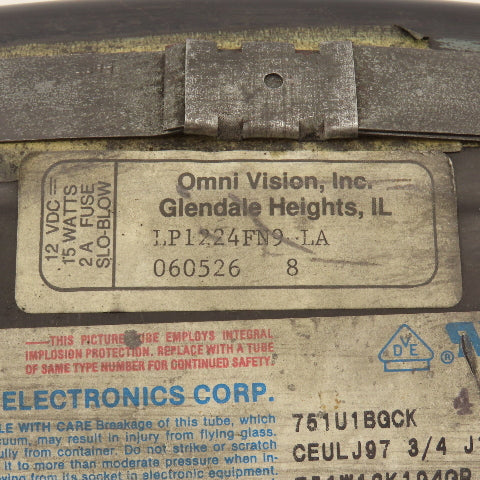 Omni Vision LP1224FN9-LA 12" Computer Monitor Operator Screen