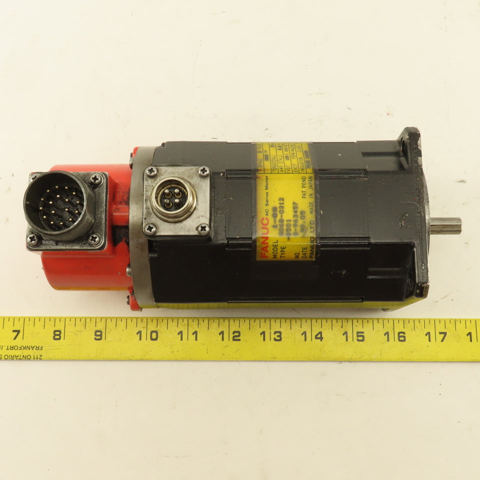 Fanuc A06B-0312-B501 AC Servo Motor 120V 2000RPM 3Ph