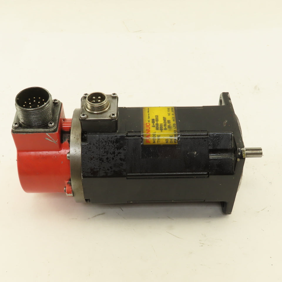 Fanuc A06B-0312-B501 AC Servo Motor 120V 2000RPM 3Ph