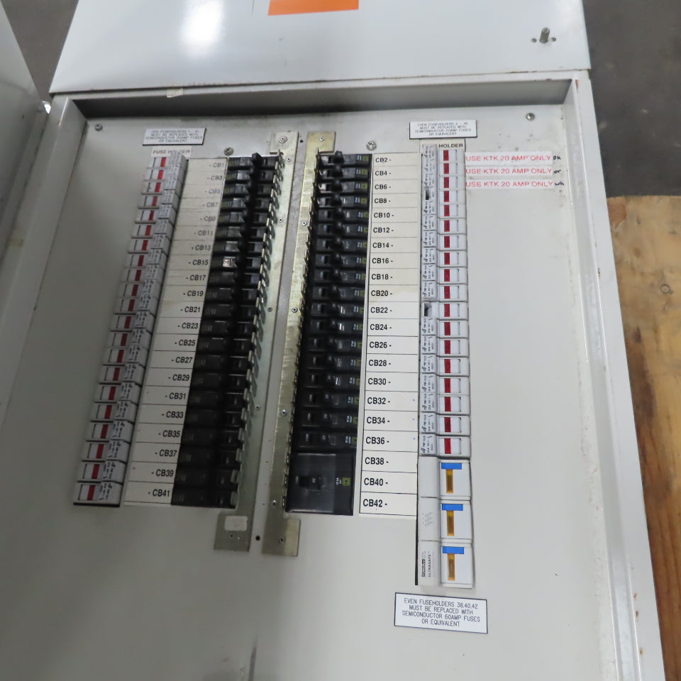Vti FDPMF125 Fused Load Center 125A 208V 38 Single Pole 20A 60A 3 Pole Breakers