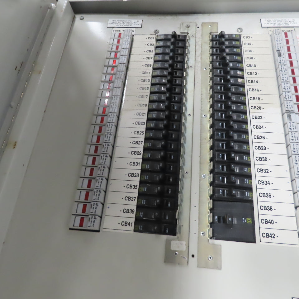 Vti FDPMF125 Fused Load Center 125A 208V 38 Single Pole 20A 60A 3 Pole Breakers