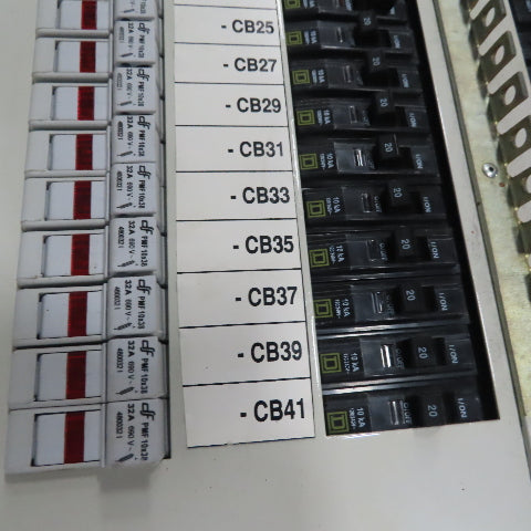 Vti FDPMF125 Fused Load Center 125A 208V 41 Single Pole 20A Breakers