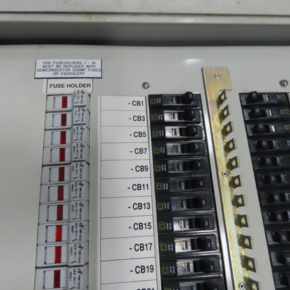 Vti FDPMF125 Fused Load Center 125A 208V 40 Single Pole 20A Breakers & 40A