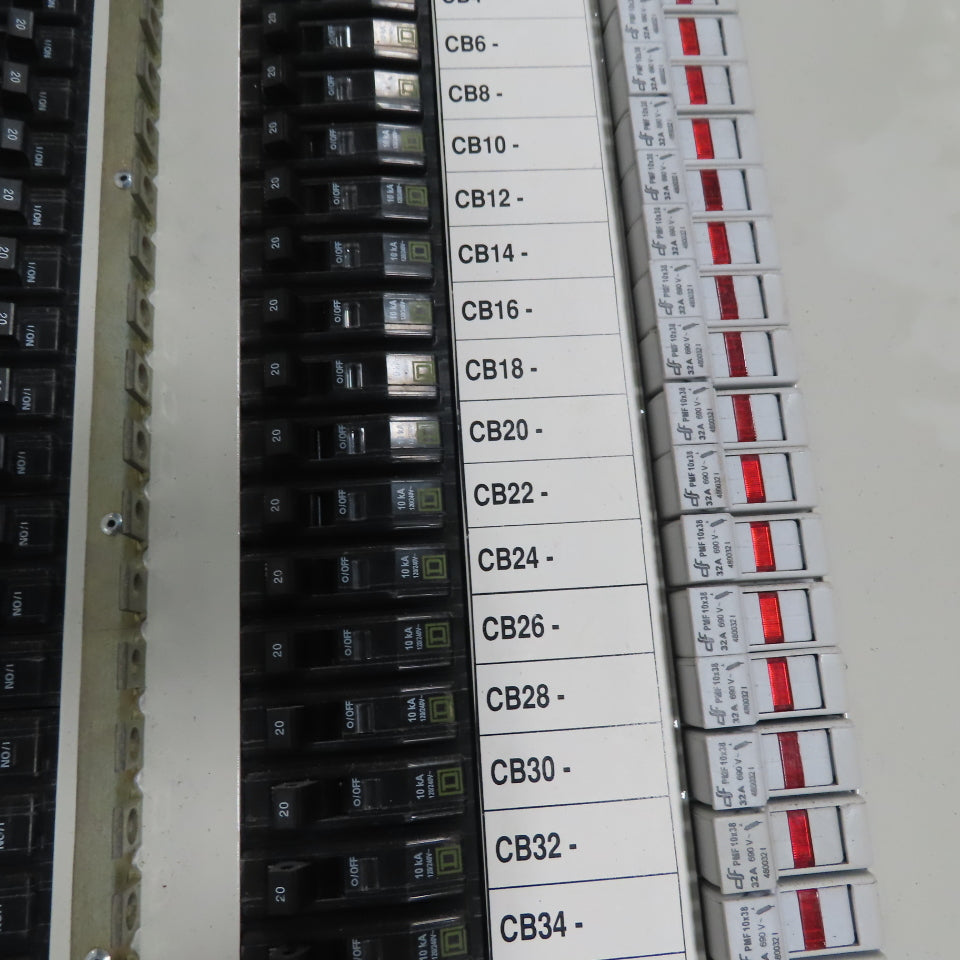 Vti FDPMF125 Fused Load Center 125A 208V 40 Single Pole 20A Breakers & 40A