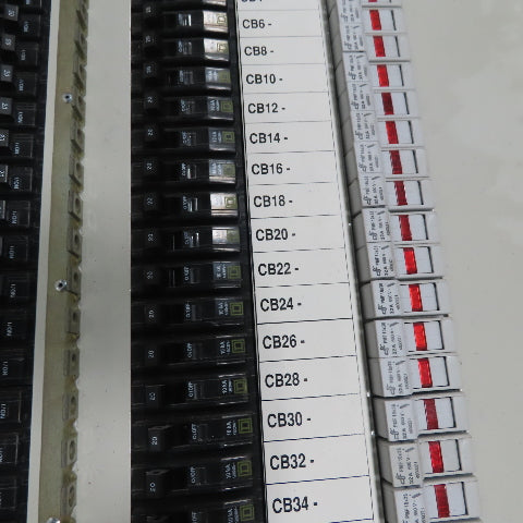 Vti FDPMF125 Fused Load Center 125A 208V 40 Single Pole 20A Breakers & 40A