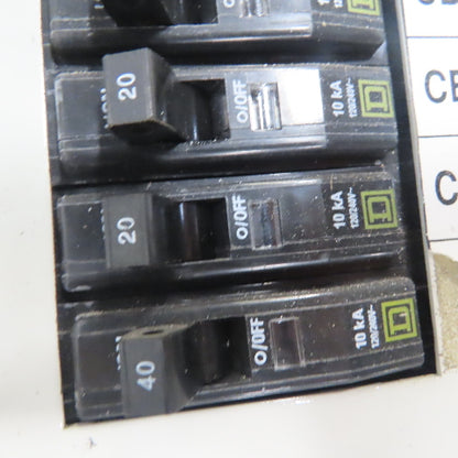 Vti FDPMF125 Fused Load Center 125A 208V 40 Single Pole 20A Breakers & 40A
